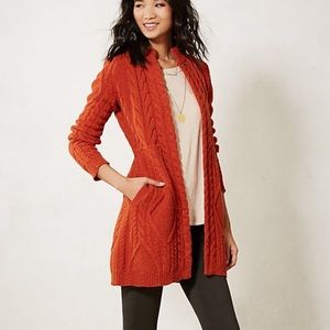 Anthropologie Guinevere wool sweater coat XS